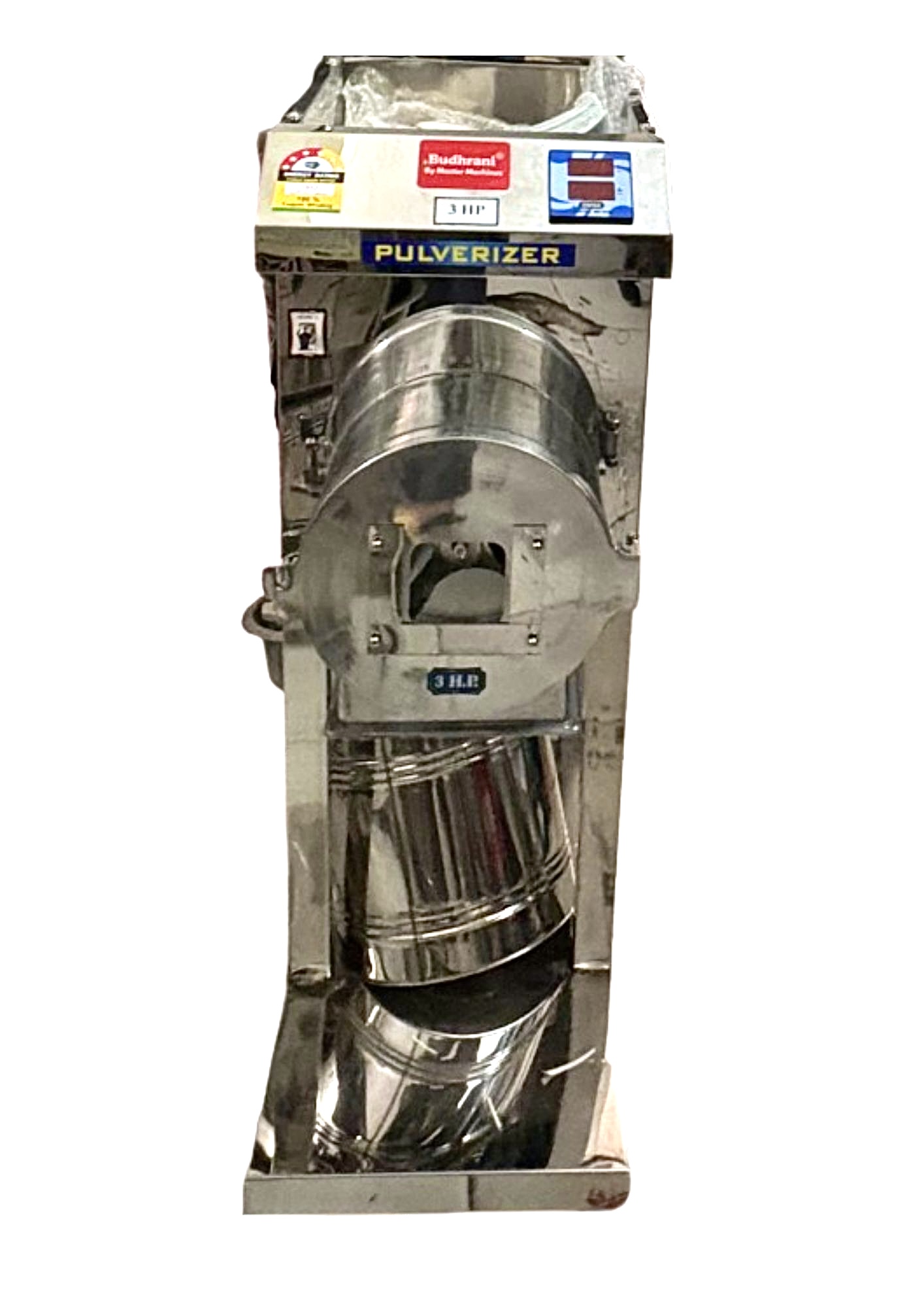 Budhrani by Master Machines Automatic Aata Chakki Pulverizer Machine 3 Hp Fully 25-30 Kgs 2 in 1 Commercial & Domestic Aata Chakki/Flour Mill/Aata Maker/Masala Heavy Duty Grinder MM-08 - Image 7