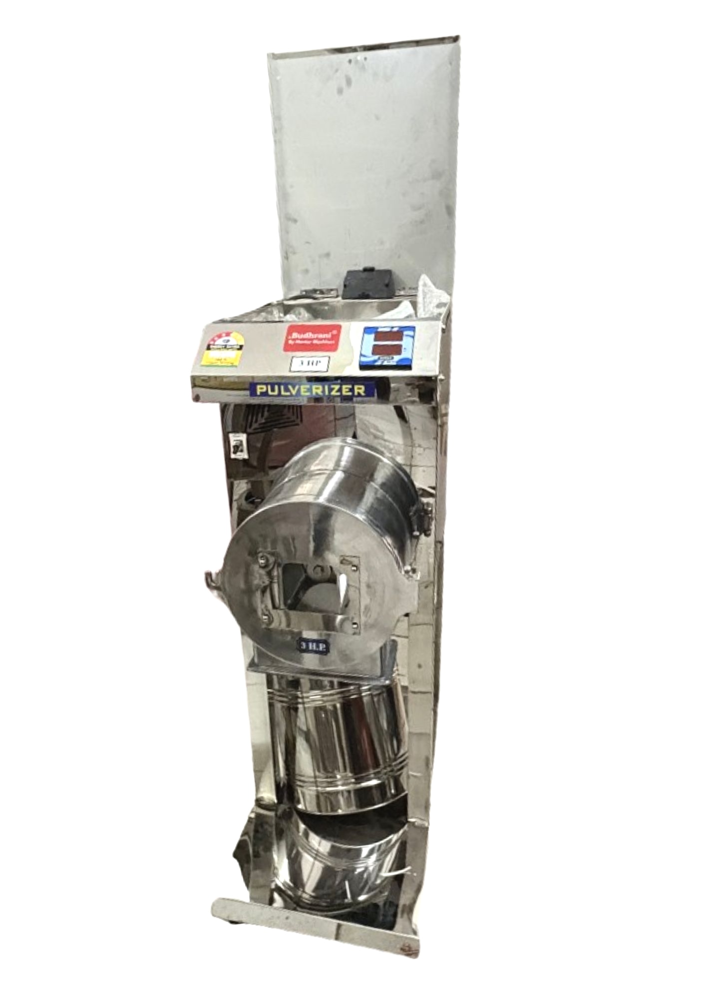 Budhrani by Master Machines Automatic Aata Chakki Pulverizer Machine 3 Hp Fully 25-30 Kgs 2 in 1 Commercial & Domestic Aata Chakki/Flour Mill/Aata Maker/Masala Heavy Duty Grinder MM-08 - Image 8