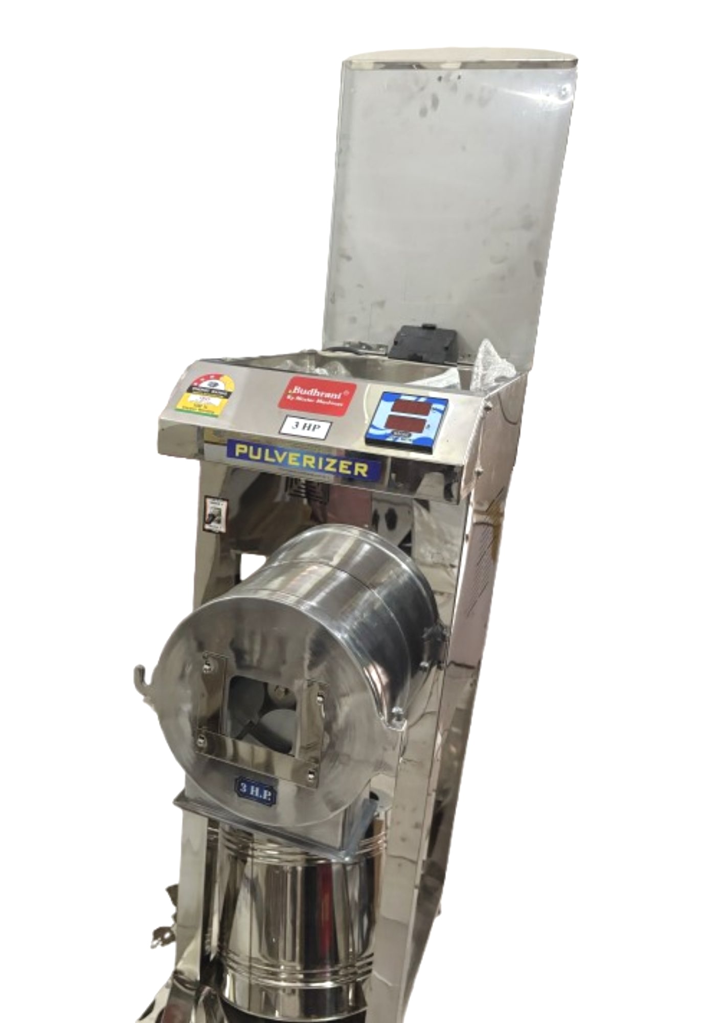 Budhrani by Master Machines Automatic Aata Chakki Pulverizer Machine 3 Hp Fully 25-30 Kgs 2 in 1 Commercial & Domestic Aata Chakki/Flour Mill/Aata Maker/Masala Heavy Duty Grinder MM-08 - Image 10