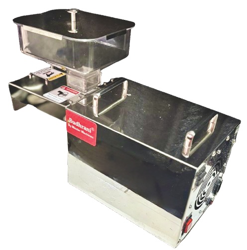 Budhrani® by Master Machines 450 Watt Oil Press/Maker Machine with Simplified Digital Temperature Controller, Silver MM - 06