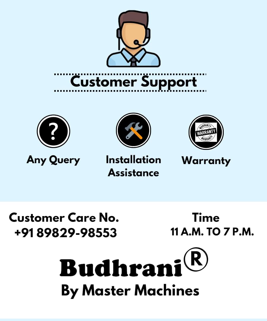 Budhrani® by MASTER MACHINES Stainless Steel Commercial Wet Mill Grinder - Gravy Machine - Dal Grinder - Ginger Garlic Paste Maker - Catering - Hotel Industry Machine for Wet grinding - Single Phase 220V (2HP) MM - 15 - Image 3