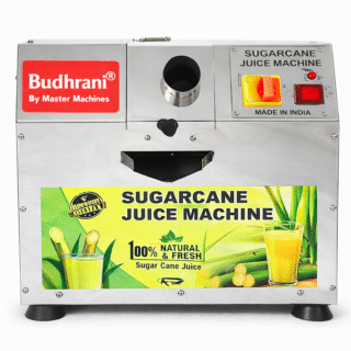 Budhrani® by Master Machines Stainless Steel Fully Automatic Electronic Sugarcane Juice Machine, Best Model 0.5 HP Motor, Ganna Machine - 1 Year Warranty For Commercial Use