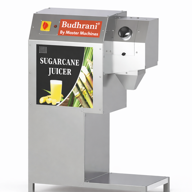 Budhrani® by Master Machines Stainless Steel Fully Automatic Electronic Sugarcane Juice Machine Hygienic Jumbo Model 1.5 HP, Ganna Machine 1 Year Warranty, SINGLE PHASE HOME ELECTRICITY MM60